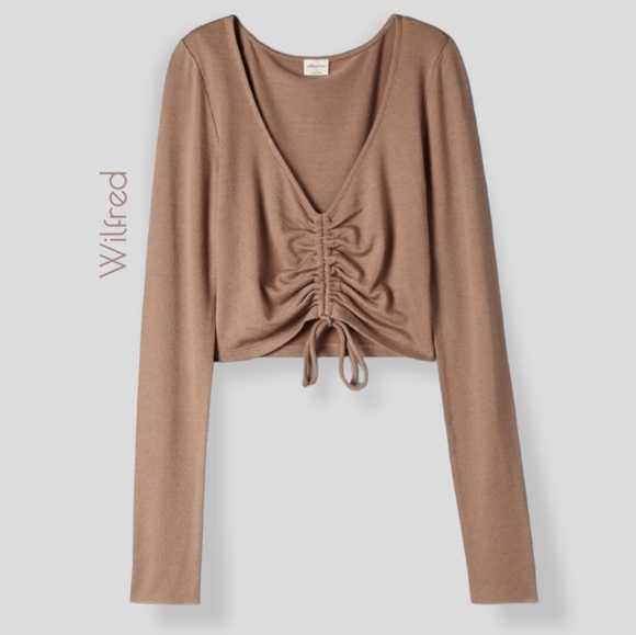 SOLD- WILFRED FREE• LYNX• Long Sleeved Adjustable Top  #Clay Argil #Lynx - Picture 3 of 12